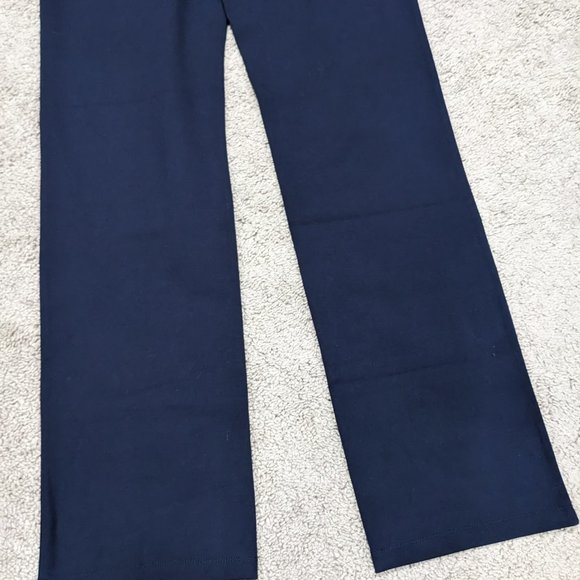 Betabrand Straight-Leg Classic Dress Pant Yoga Pants In Navy Size Large - Picture 7 of 11